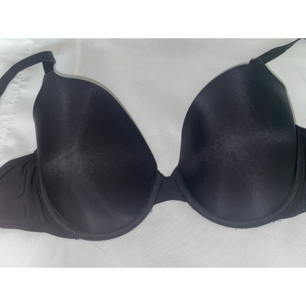 Victoria's Secret Lined Perfect Coverage Bra 38C Black Classic